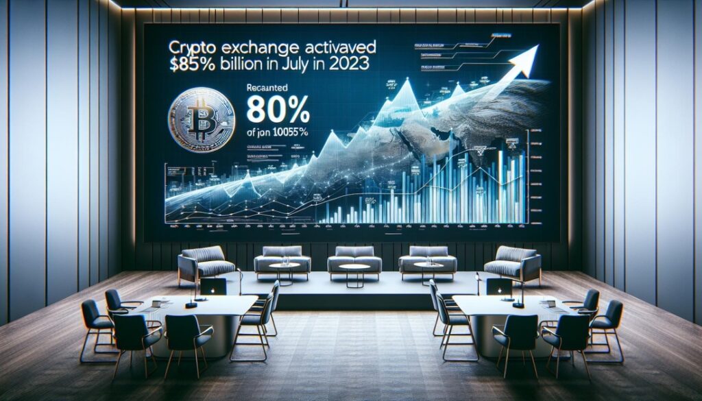 Crypto Exchange Activity Reached $845 Billion in July, Up 105% from 2023