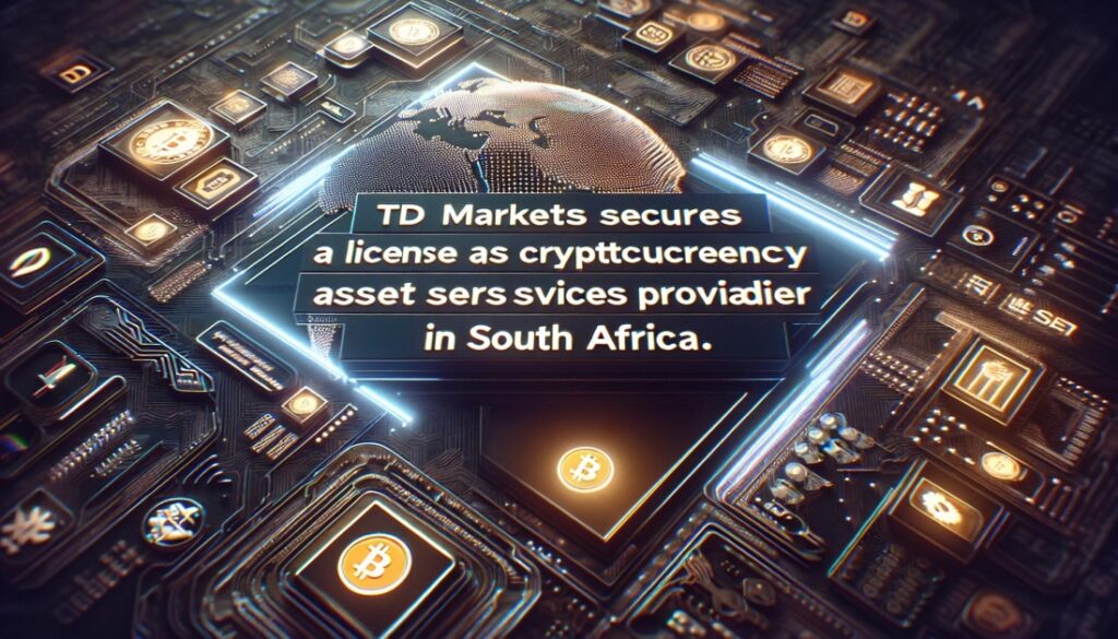 Exclusive: TD Markets Secures a License as a Cryptocurrency Asset Services Provider in South Africa