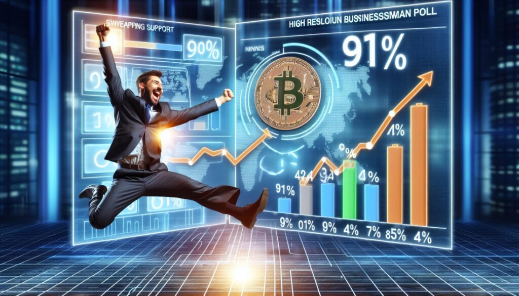 Michael Saylor’s Poll Names Trump the Bitcoin Winner: 91% Agree!