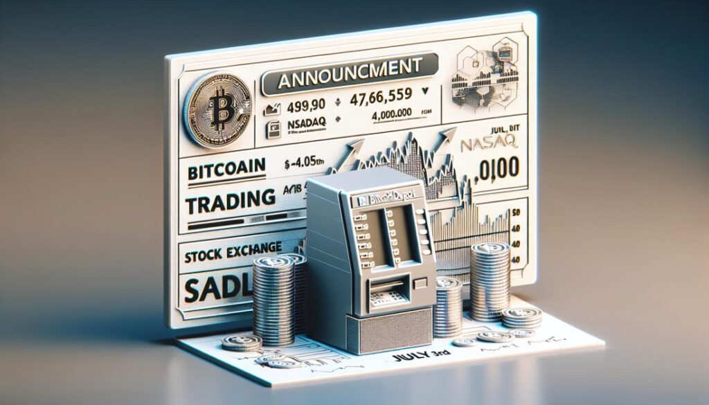 Bitcoin Depot, a Cryptocurrency ATM Company Will Begin Trading on the Nasdaq on July 3rd